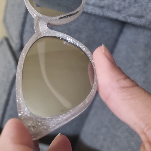 ASOS Cateye Sunglasses Gray/Glitter - Picture 6 of 6